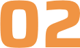 Orange number "02" on black background.