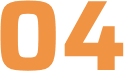 Orange number 04 on black background.