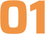 Orange number "01" on black background.